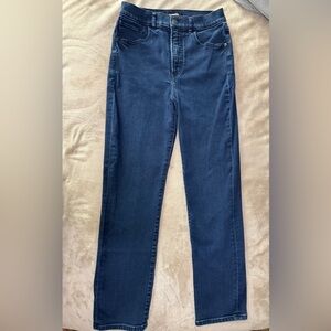 Express Blue Straight Leg Jeans